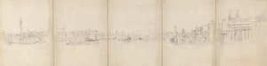 Panorama Old London Bridge by David Cox